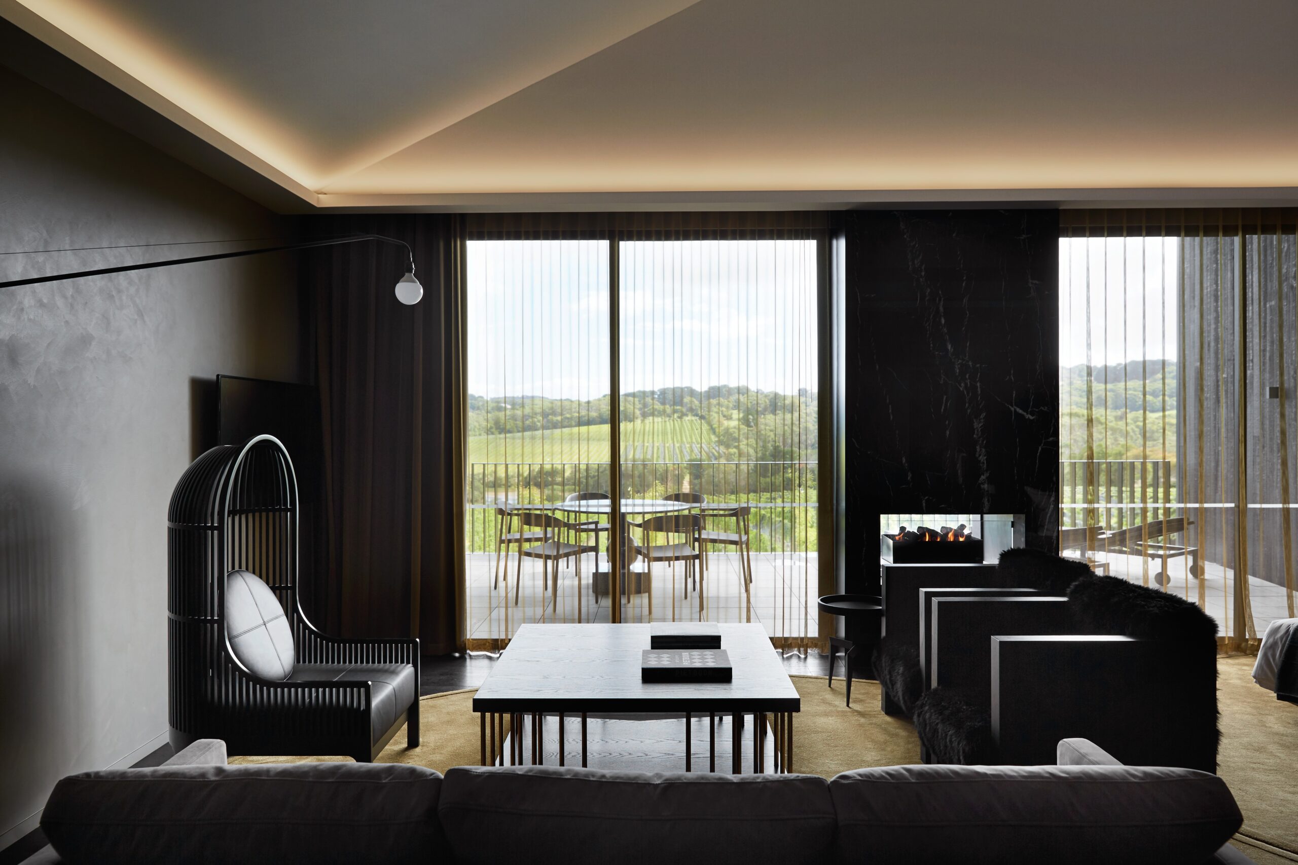 Lair premium suite interior at Jackalope Hotel Mornington Peninsula