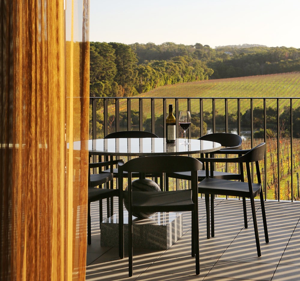 Private terrace at Jackalope Hotel Mornington Peninsula