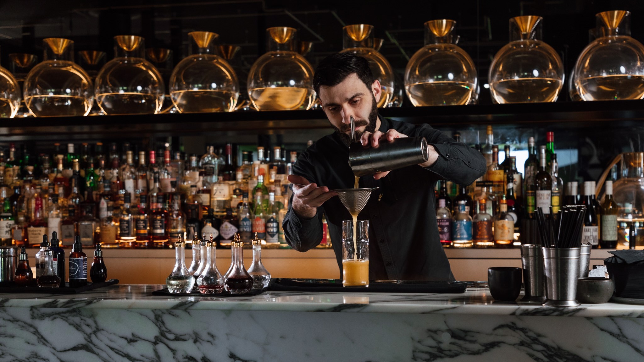 Cocktails and drinks served at Flaggerdoot bar Jackalope Hotel