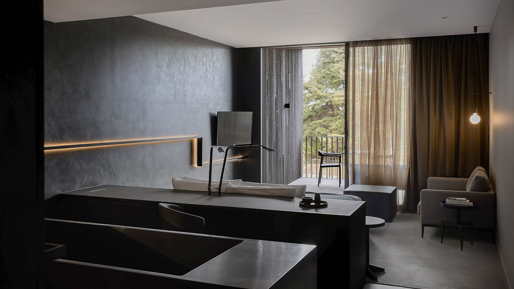 Guest room at Jackalope Hotel with contemporary design