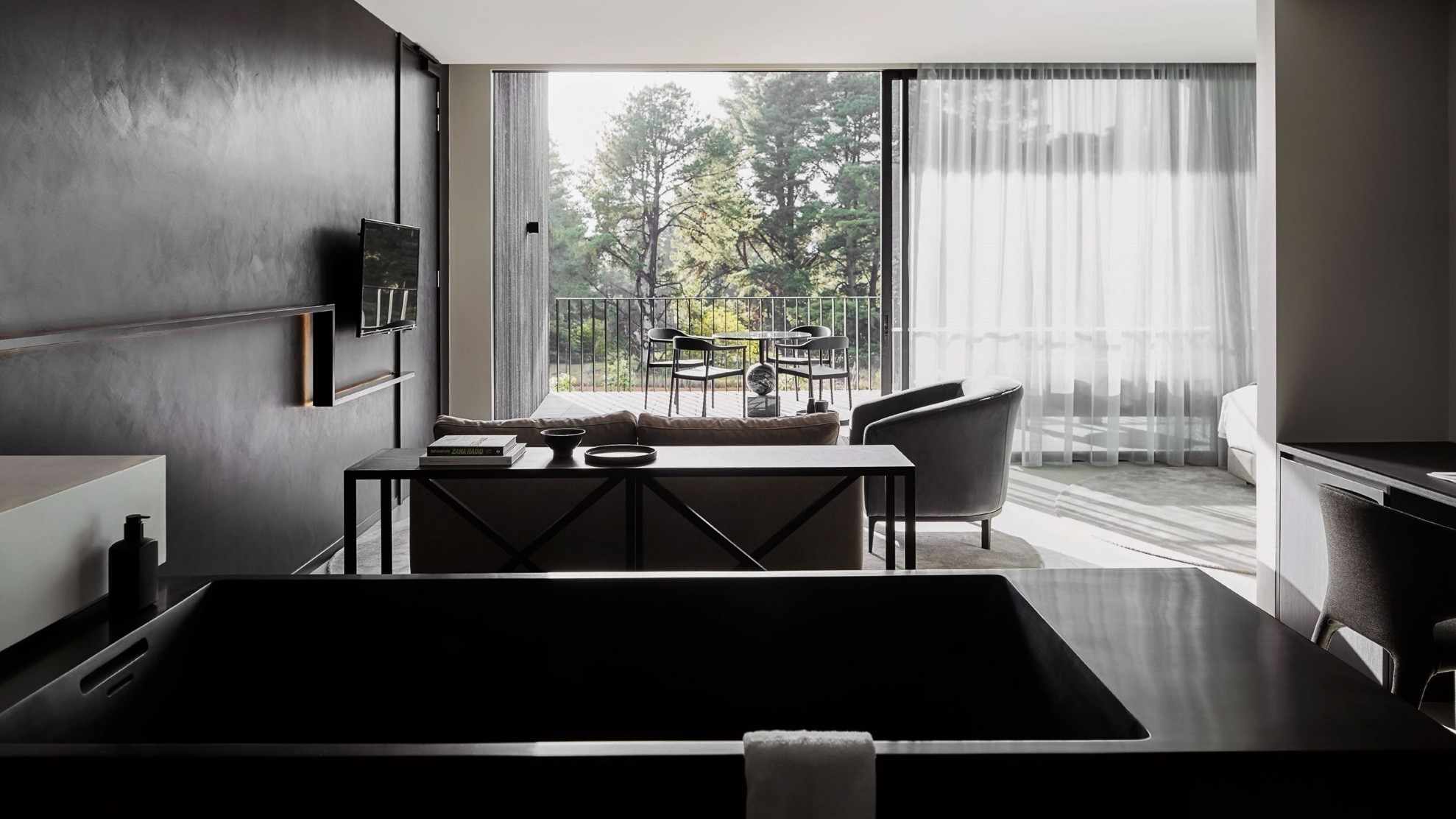Jackalope Hotel stylish room ready for a luxury vineyard getaway