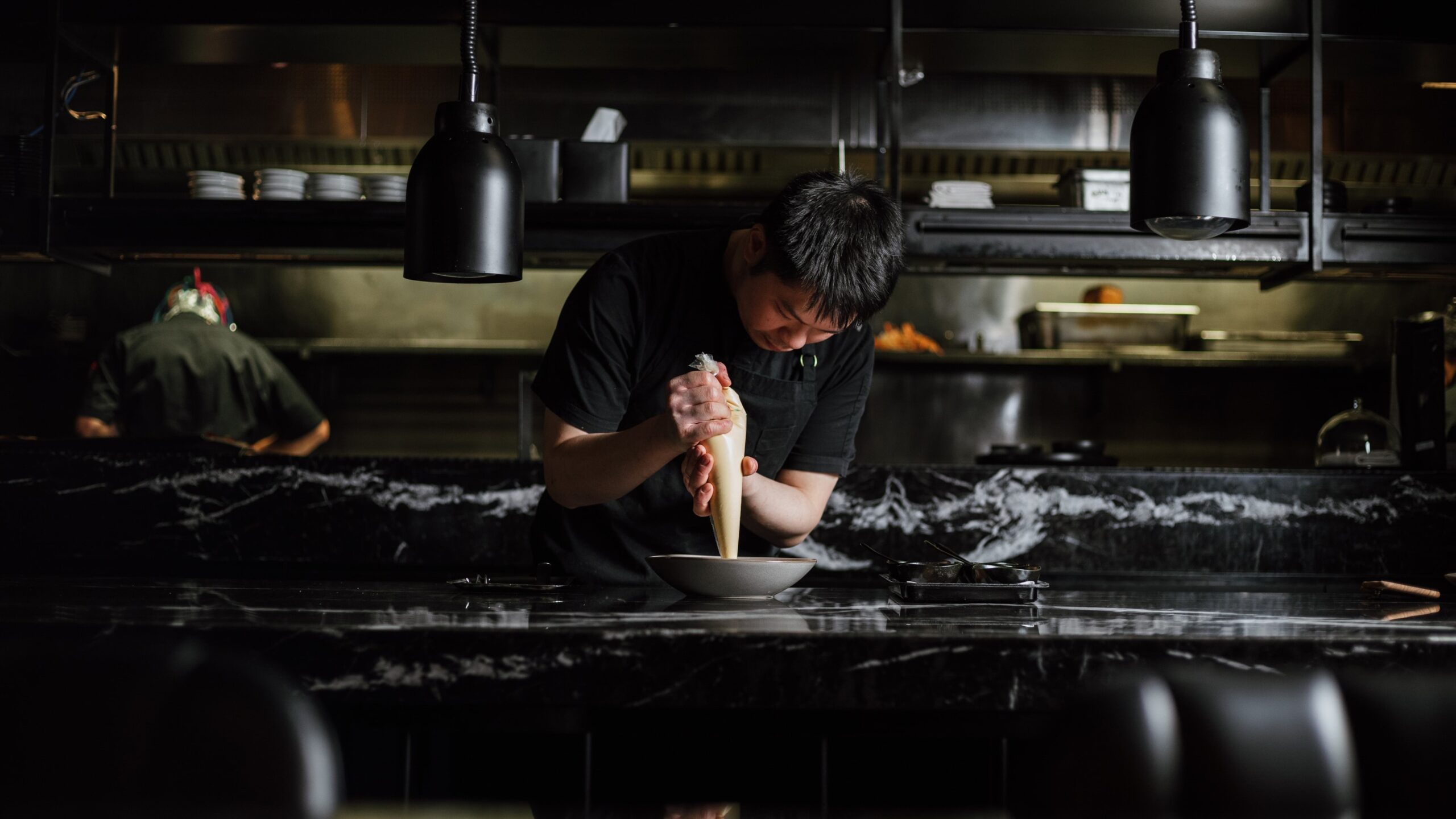 Fine dining presentation at Jackalope Hotel winter menu