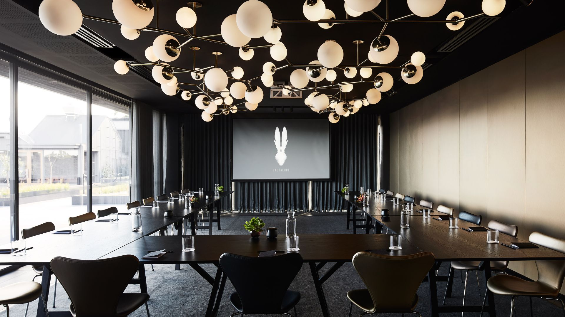 Team meeting configuration for conferences and corporate events at Jackalope Hotel