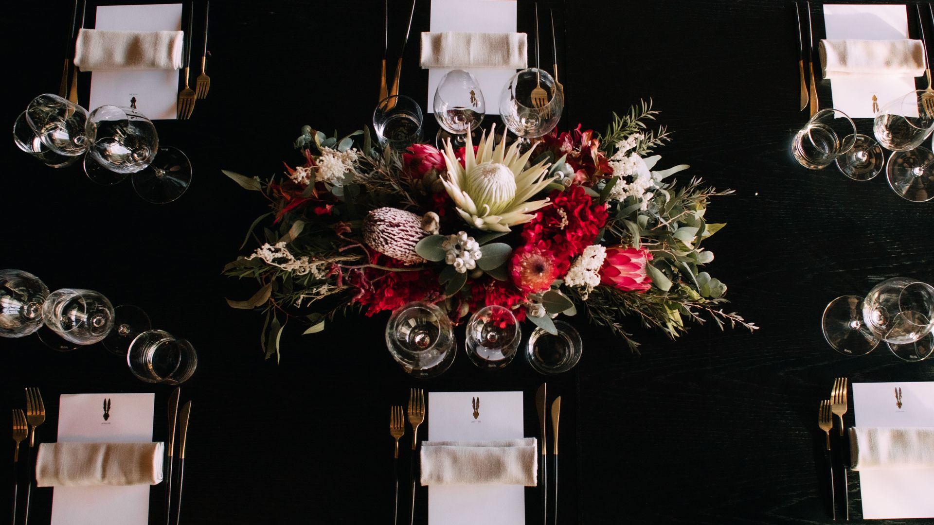 Corporate event space setup at Jackalope Hotel