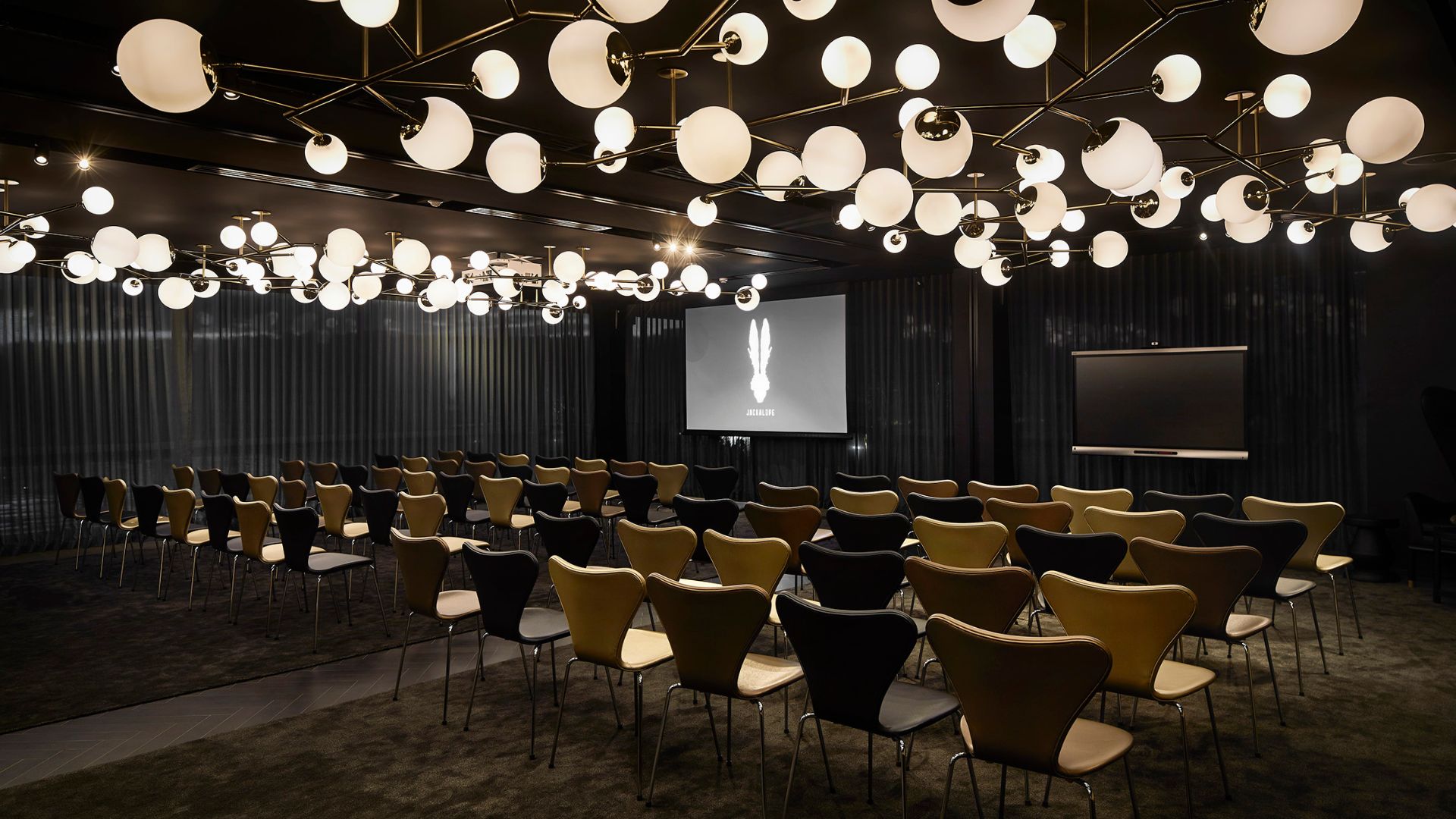 Enclosed indoor team meeting room for conferences and corporate events at Jackalope Hotel