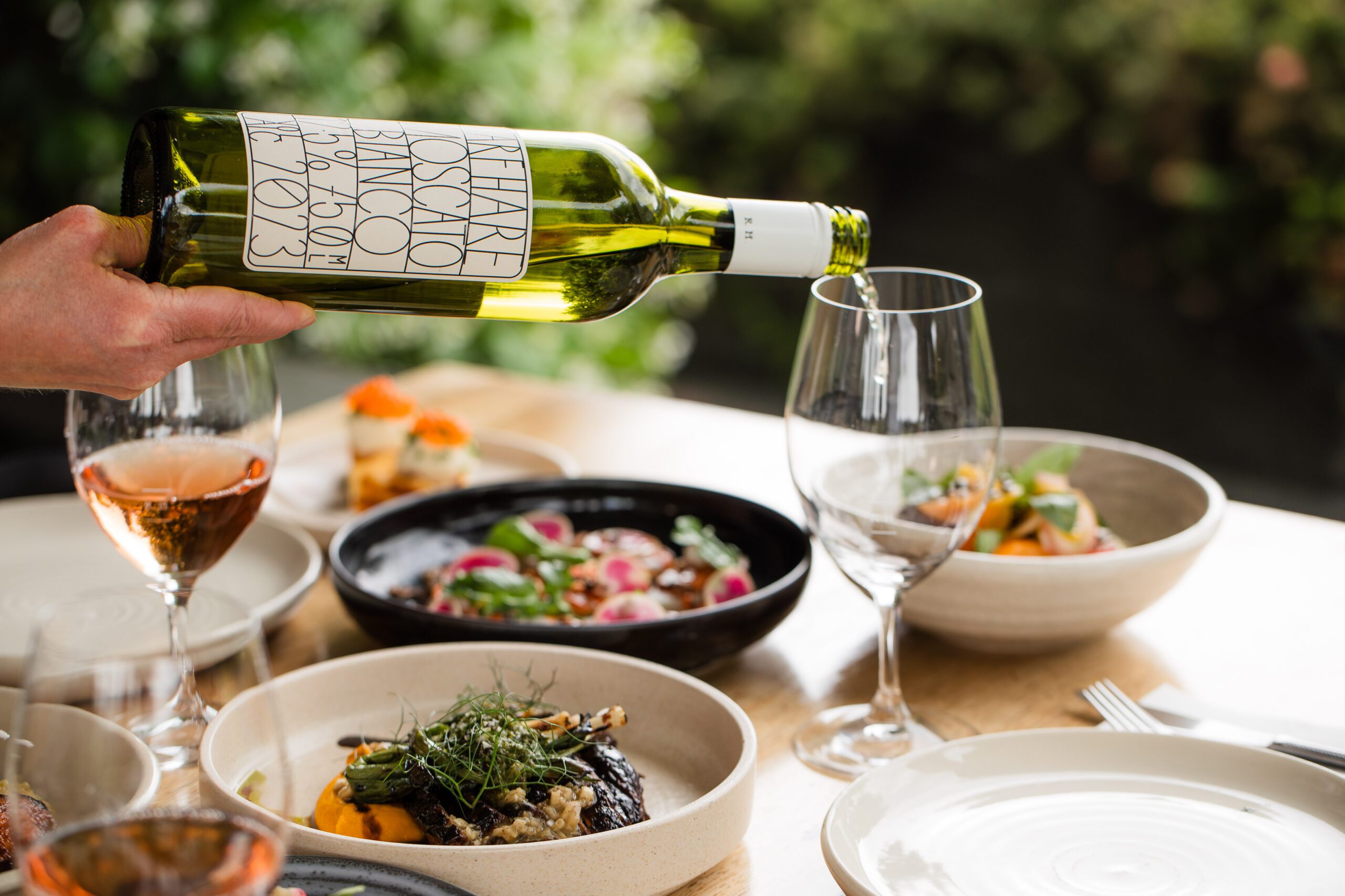 Rare Hare summer menu dish with seasonal Mornington Peninsula produce