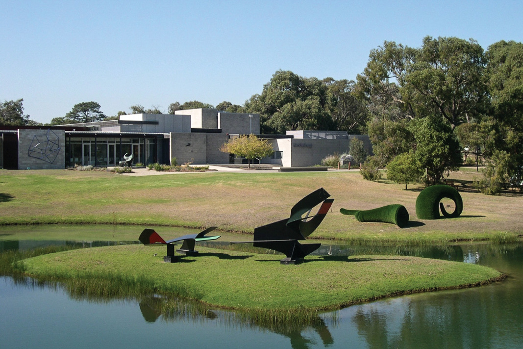 Outdoor gallery or sculpture garden on the Mornington Peninsula