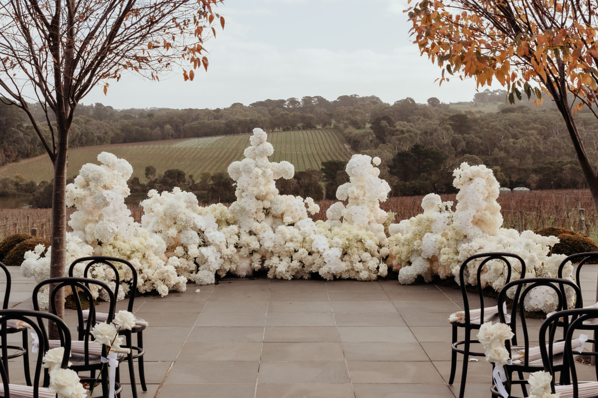 Luxury winter wedding at Jackalope Hotel setup