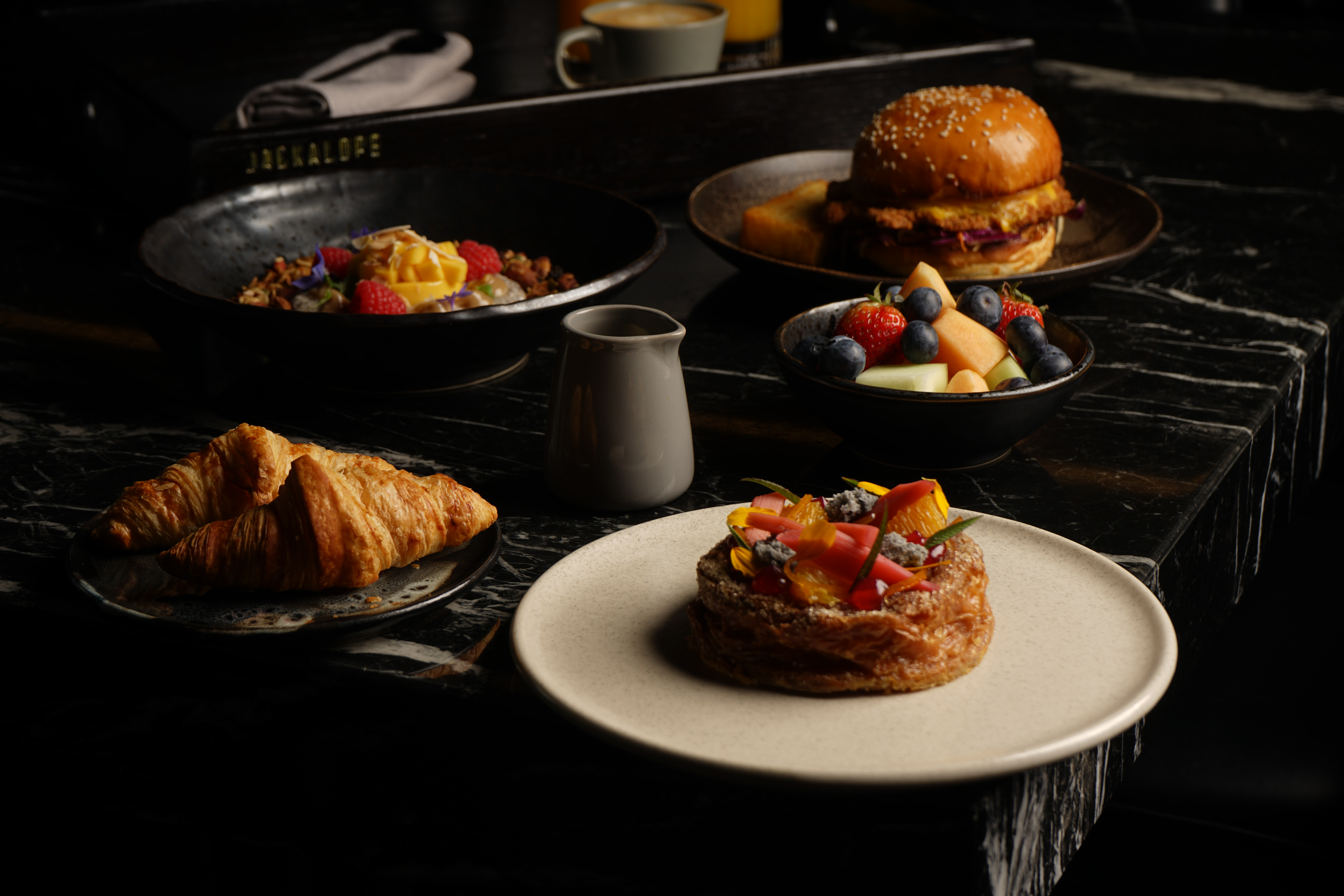 Summer breakfast plate at Jackalope Hotel restaurant