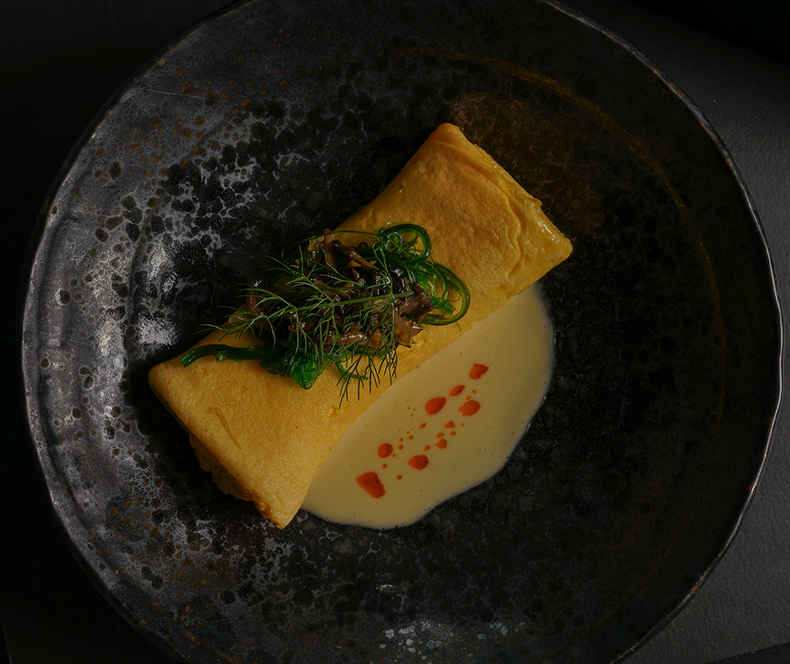 Spanner Crab Omelette Jackalope Hotel signature breakfast