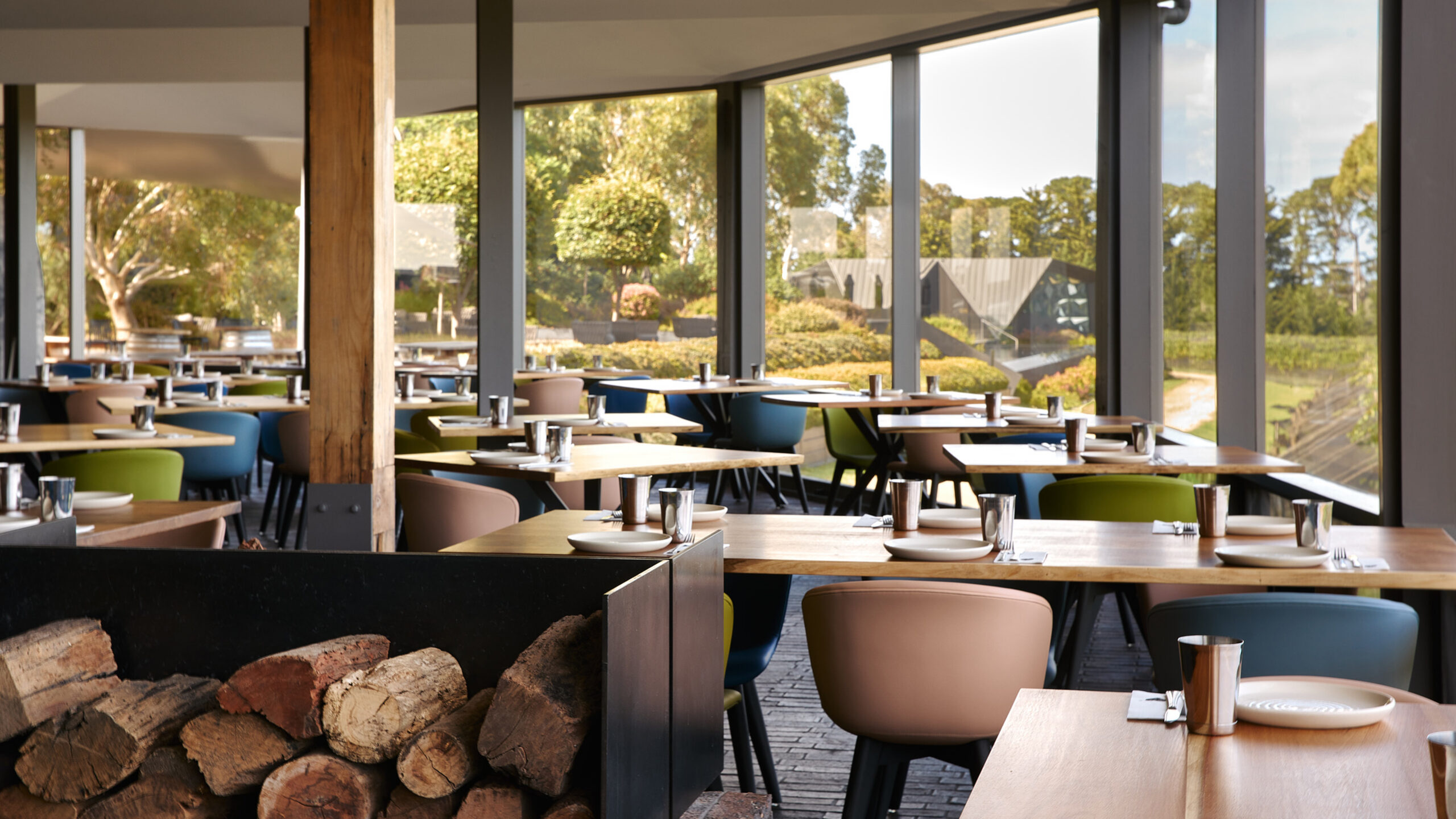 Rare Hare panorama dining room interior with 270-degree views