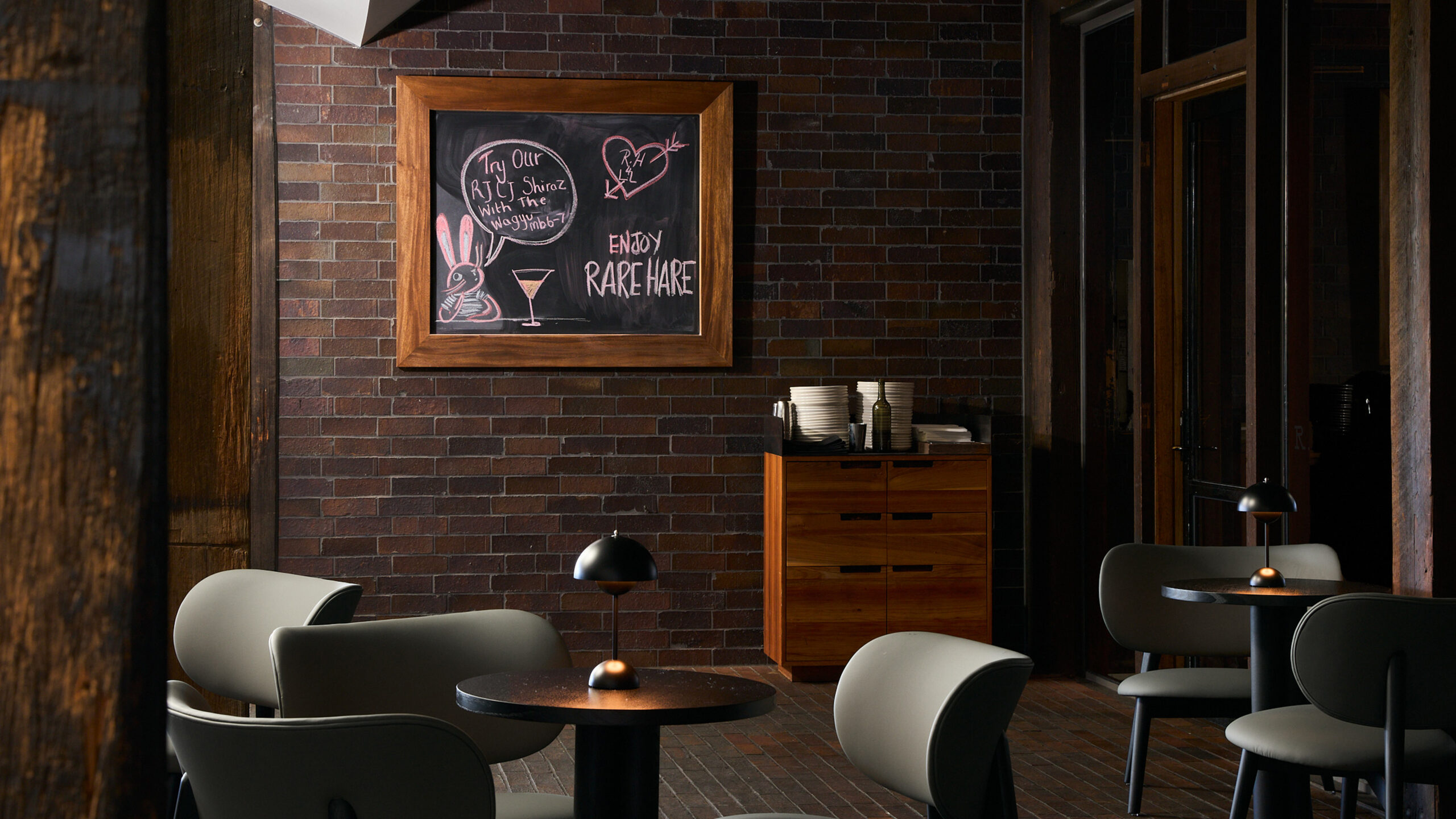 Rare Hare wine lounge with relaxed interior decorations